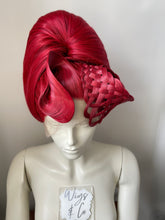 Load image into Gallery viewer, Red Basket Weave Updo Stock
