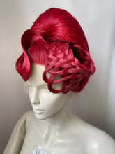 Load image into Gallery viewer, Red Basket Weave Updo Stock
